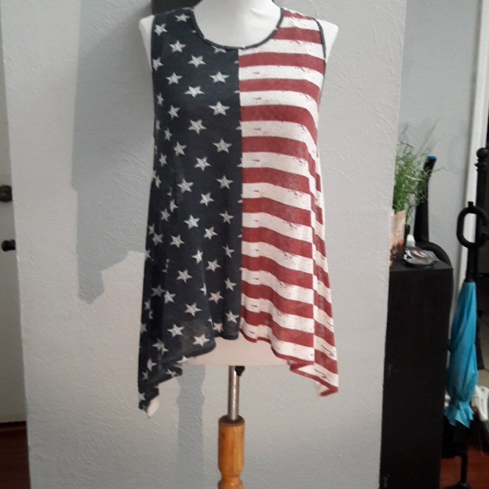 American flag tank